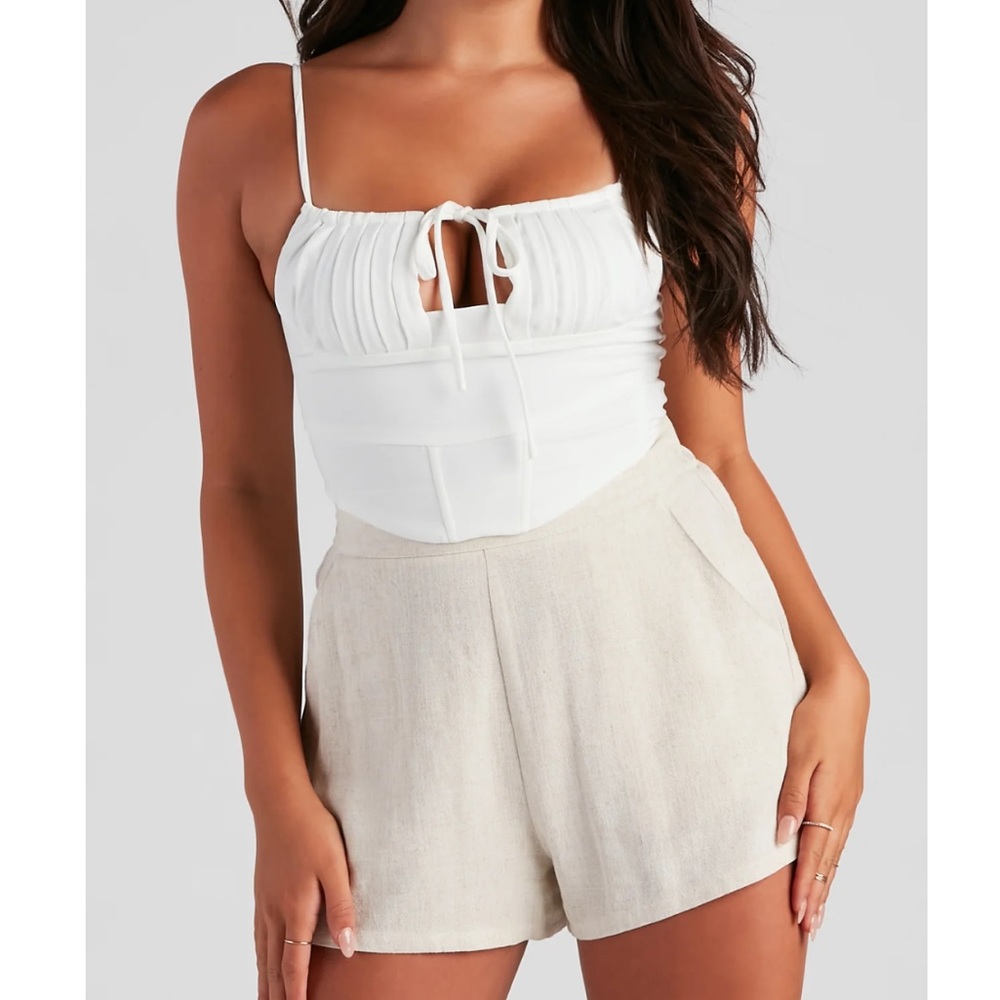 Tie Front Crop Top